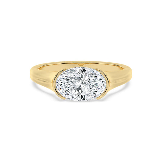 10K Yellow Gold Lab Grown Diamond ENGAGEMENT RINGS 2.00 ctw ER00081OV-2