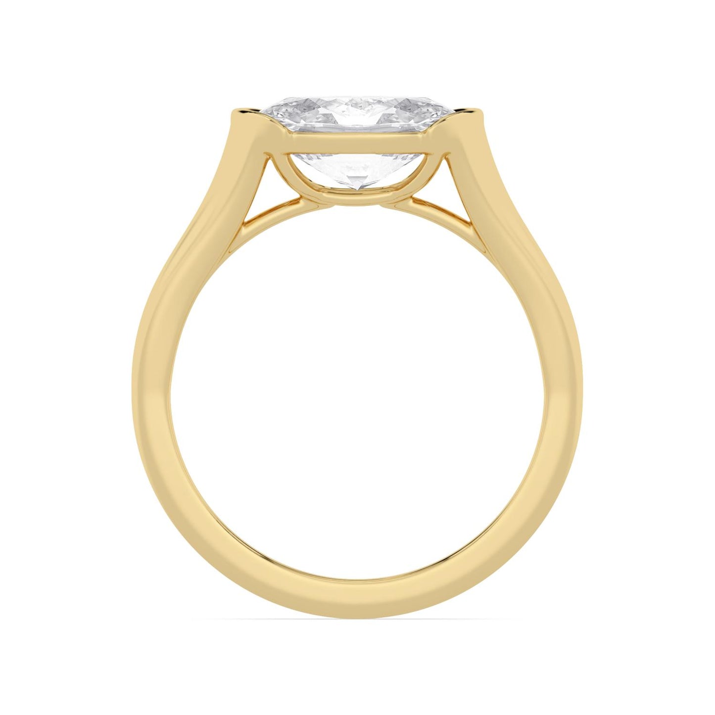10K Yellow Gold Lab Grown Diamond ENGAGEMENT RINGS 2.00 ctw ER00081OV-2