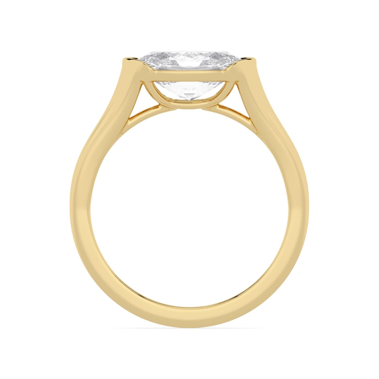 10K Yellow Gold Lab Grown Diamond ENGAGEMENT RINGS 2.00 ctw ER00081OV-2