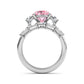 10K White Gold Lab Grown Diamond Engagement Ring 4.86 ctw ER00099OV-3