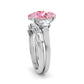 10K White Gold Lab Grown Diamond Engagement Ring 4.86 ctw ER00099OV-3