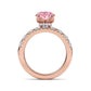 10K Rose Gold Lab Grown Diamond Engagement Ring 3.66 ctw ER00110OV-3