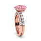 10K Rose Gold Lab Grown Diamond Engagement Ring 3.66 ctw ER00110OV-3