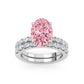 10K White Gold Lab Grown Diamond Engagement Ring 3.66 ctw ER00110OV-3