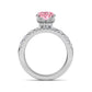 10K White Gold Lab Grown Diamond Engagement Ring 3.66 ctw ER00110OV-3