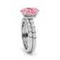 10K White Gold Lab Grown Diamond Engagement Ring 3.66 ctw ER00110OV-3