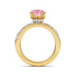 10K Yellow Gold Lab Grown Diamond Engagement Ring 3.66 ctw ER00110OV-3