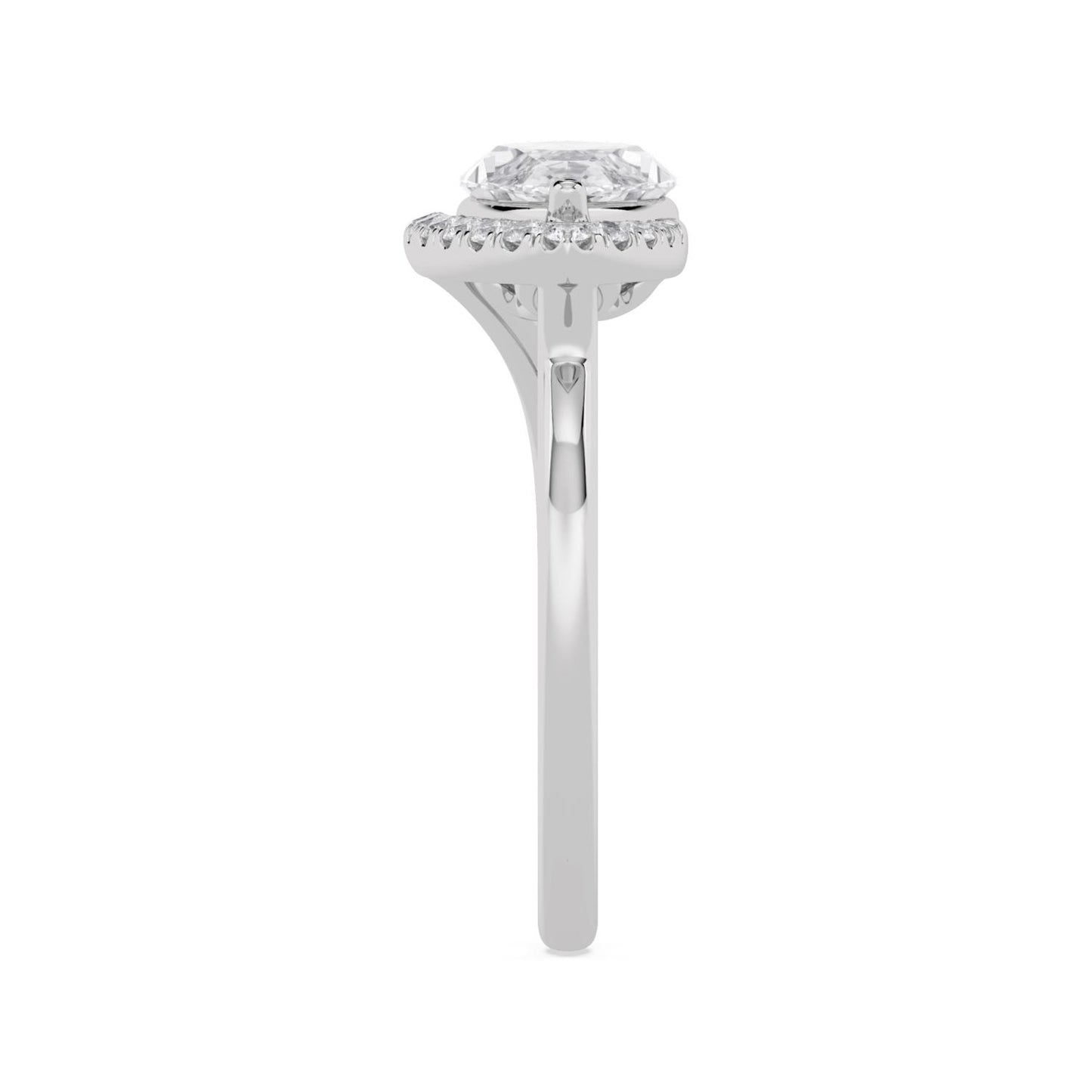 10K White Gold Lab Grown Diamond ENGAGEMENT RINGS 2.25 ctw ER00169MQ-2
