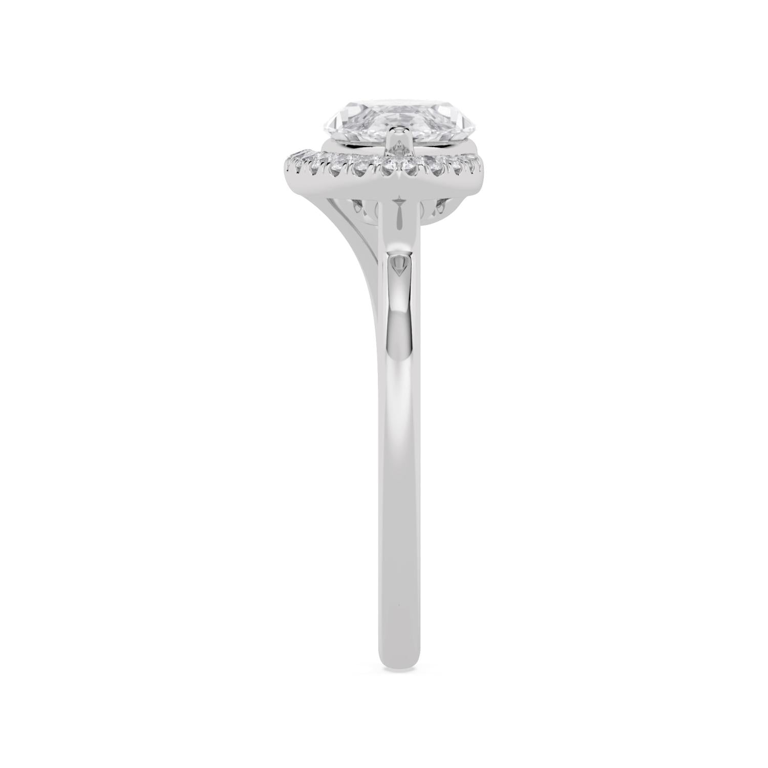 10K White Gold Lab Grown Diamond ENGAGEMENT RINGS 2.25 ctw ER00169MQ-2