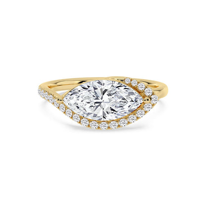 10K Yellow Gold Lab Grown Diamond ENGAGEMENT RINGS 2.25 ctw ER00169MQ-2