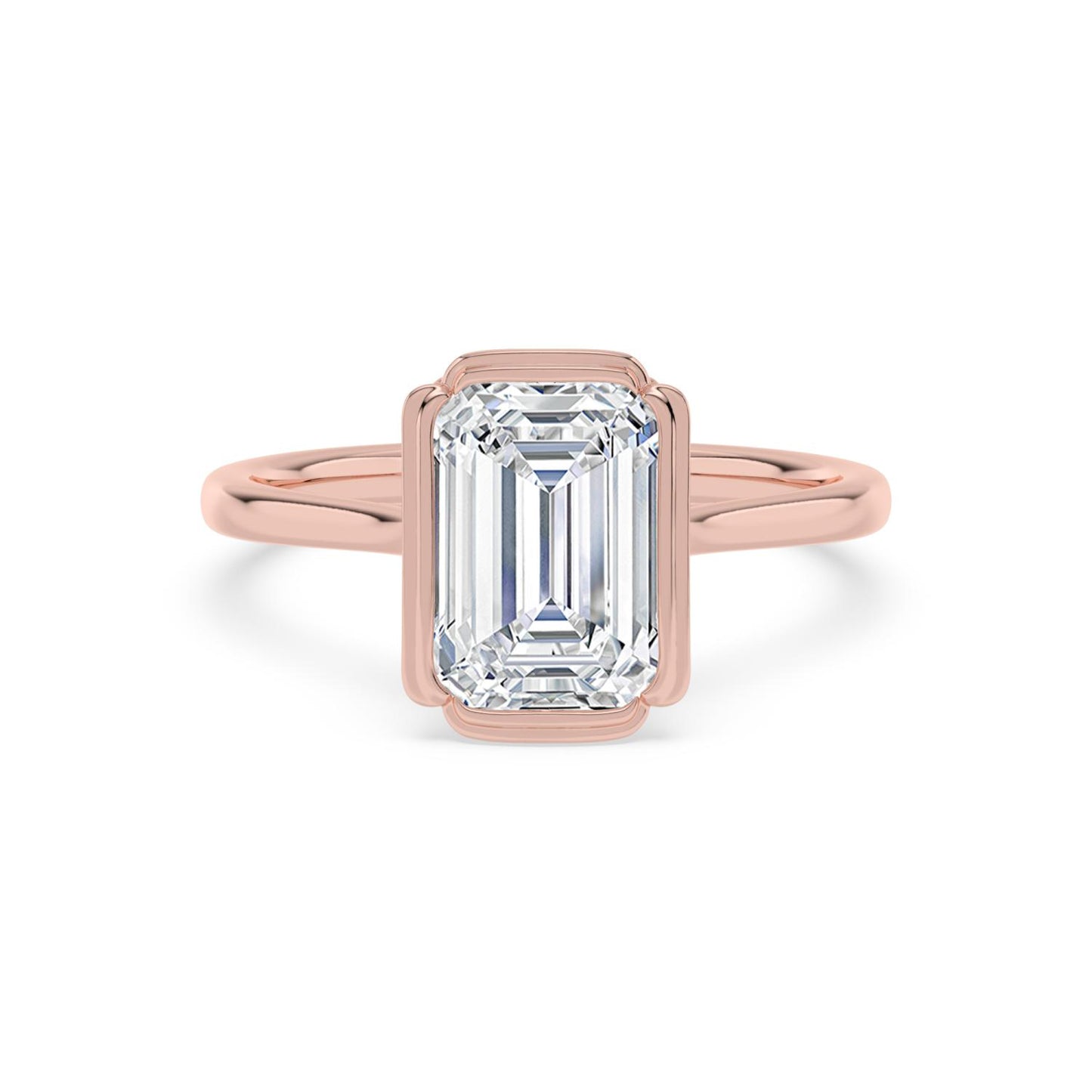10K Rose Gold Lab Grown Diamond ENGAGEMENT RINGS 3.00 ctw ER00180EM-3