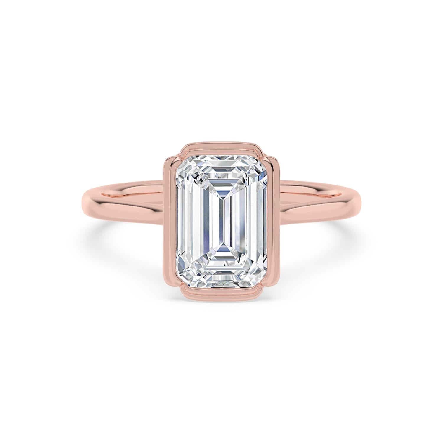 10K Rose Gold Lab Grown Diamond ENGAGEMENT RINGS 3.00 ctw ER00180EM-3