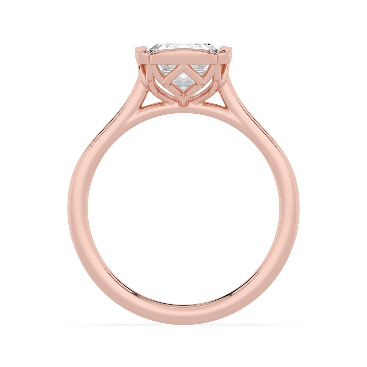 10K Rose Gold Lab Grown Diamond ENGAGEMENT RINGS 3.00 ctw ER00180EM-3