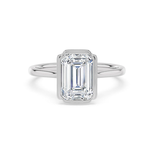 10K White Gold Lab Grown Diamond ENGAGEMENT RINGS 3.00 ctw ER00180EM-3