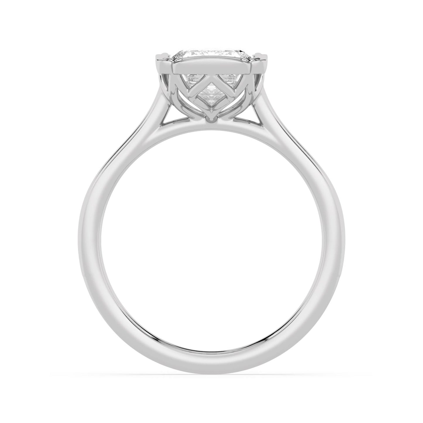 10K White Gold Lab Grown Diamond ENGAGEMENT RINGS 3.00 ctw ER00180EM-3