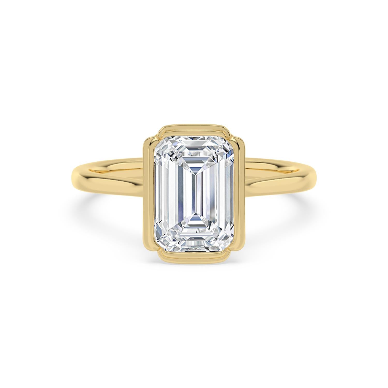 10K Yellow Gold Lab Grown Diamond ENGAGEMENT RINGS 3.00 ctw ER00180EM-3