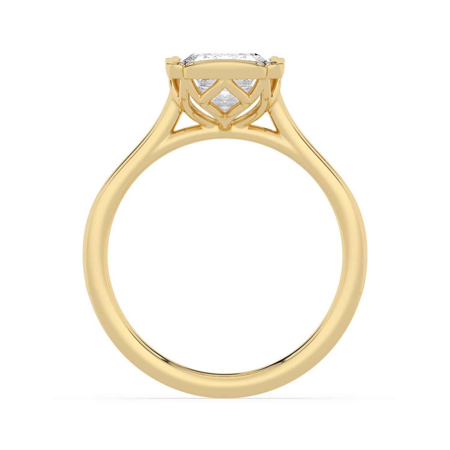 10K Yellow Gold Lab Grown Diamond ENGAGEMENT RINGS 3.00 ctw ER00180EM-3