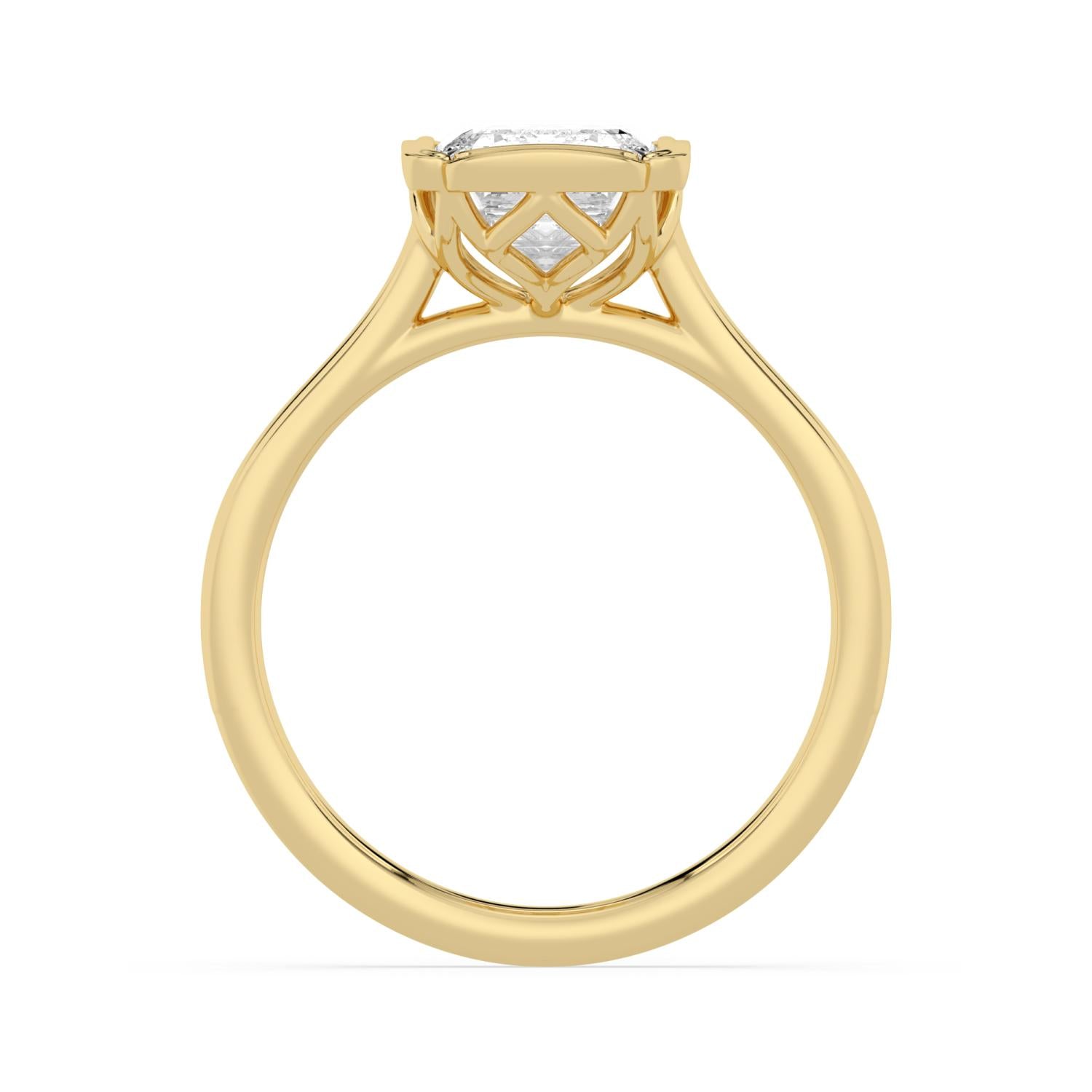 10K Yellow Gold Lab Grown Diamond ENGAGEMENT RINGS 3.00 ctw ER00180EM-3