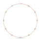 9K Rose Gold Lab Grown Diamond NECKLACE 1.75 ctw N08016-1.75CT