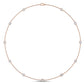 9K Rose Gold Lab Grown Diamond NECKLACE 1.34 ctw N08016OV-1.33CT