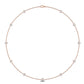 9K Rose Gold Lab Grown Diamond NECKLACE 1.04 ctw N08016PR-1.10CT