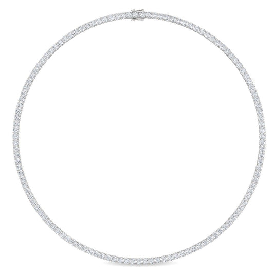 9K White Gold Lab Grown Diamond NECKLACE 12.24 ctw N08019-12.25CT-16IN