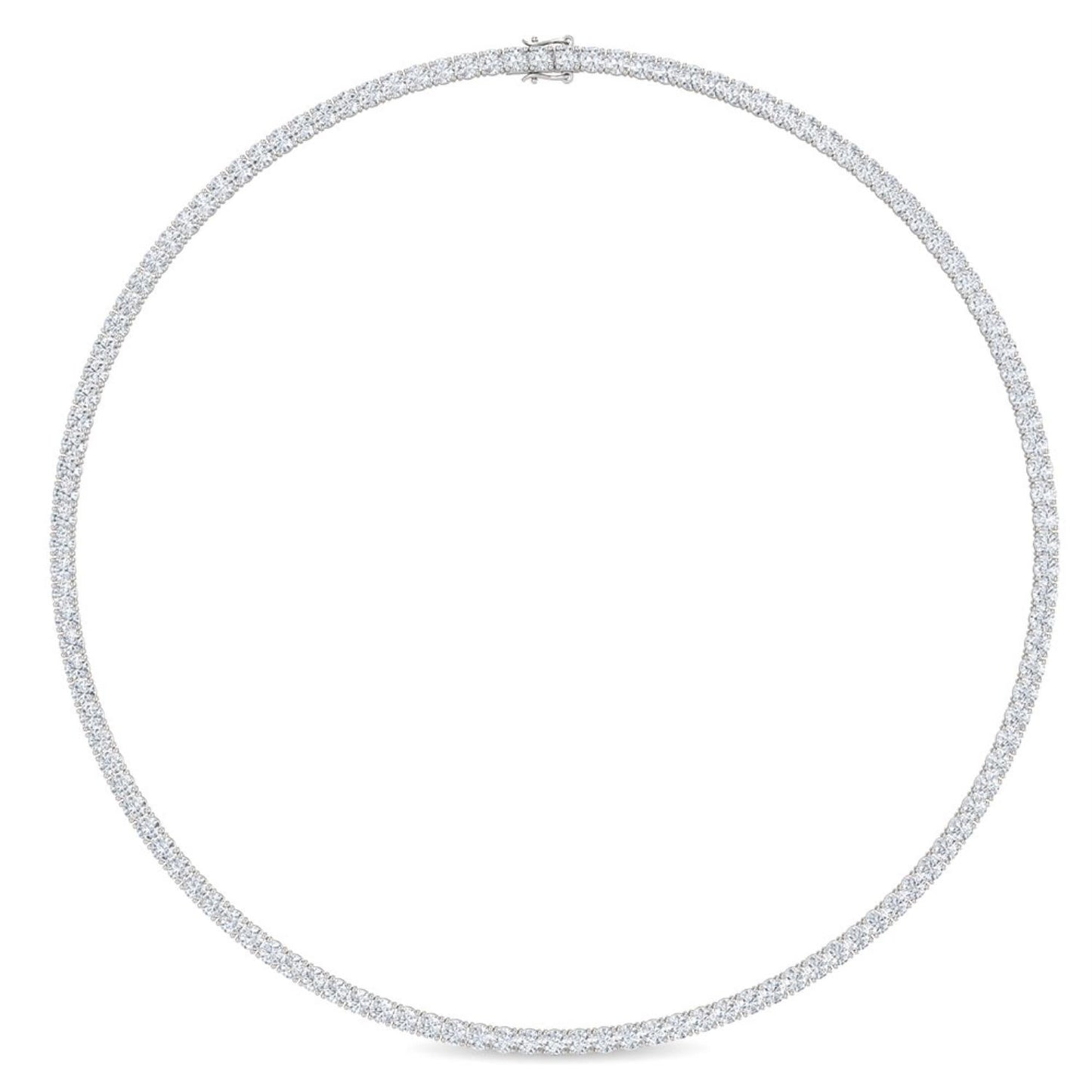 9K White Gold Lab Grown Diamond NECKLACE 15.70 ctw N08019-15.68CT-18IN