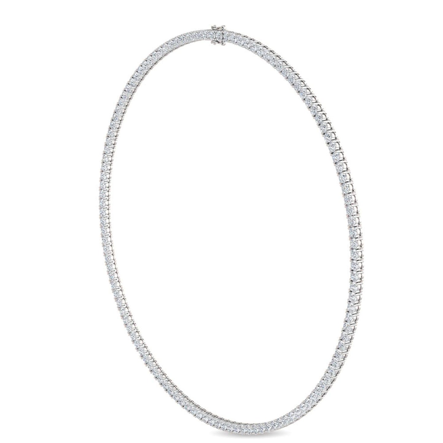9K White Gold Lab Grown Diamond NECKLACE 15.70 ctw N08019-15.68CT-18IN