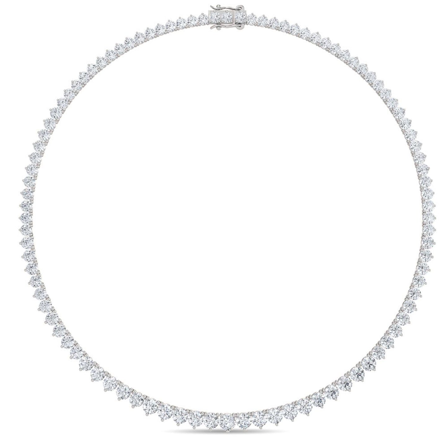 9K White Gold Lab Grown Diamond NECKLACE 10.02 ctw N08020-10-16IN