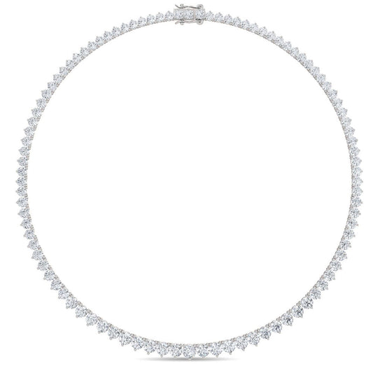 9K White Gold Lab Grown Diamond NECKLACE 10.02 ctw N08020-10-16IN