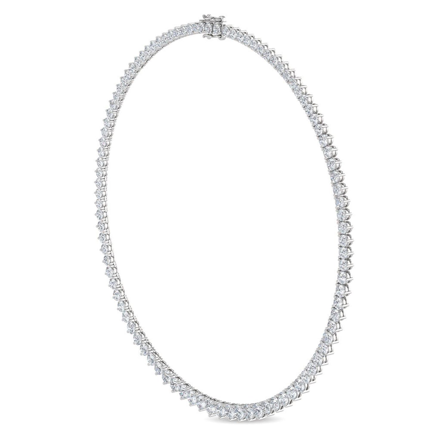 9K White Gold Lab Grown Diamond NECKLACE 10.02 ctw N08020-10-16IN