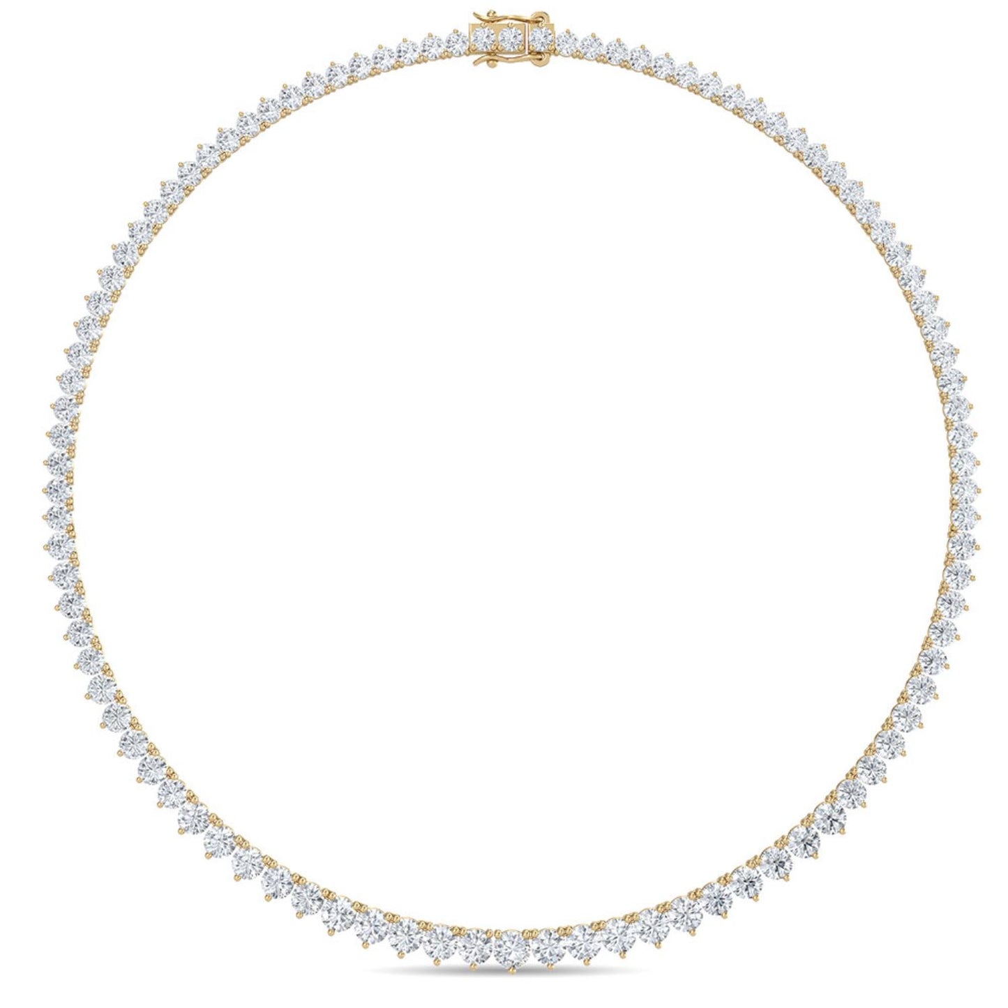 9K Yellow Gold Lab Grown Diamond NECKLACE 10.02 ctw N08020-10-16IN