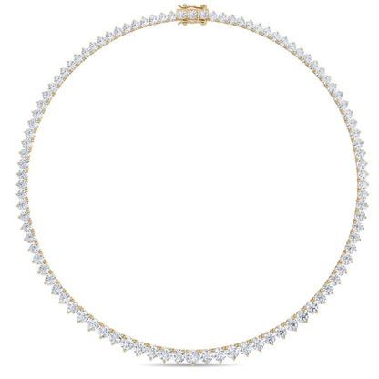 9K Yellow Gold Lab Grown Diamond NECKLACE 10.02 ctw N08020-10-16IN