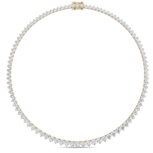 9K Yellow Gold Lab Grown Diamond NECKLACE 10.02 ctw N08020-10-16IN