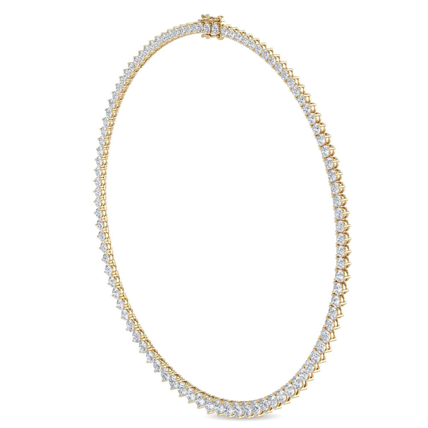 9K Yellow Gold Lab Grown Diamond NECKLACE 10.02 ctw N08020-10-16IN