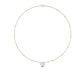 9K Rose Gold Lab Grown Diamond NECKLACE 0.62 ctw N08026-1.15CT