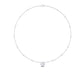 9K White Gold Lab Grown Diamond NECKLACE 0.62 ctw N08026-1.15CT