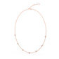 9K Rose Gold Lab Grown Diamond NECKLACE 1.00 ctw N08220-1
