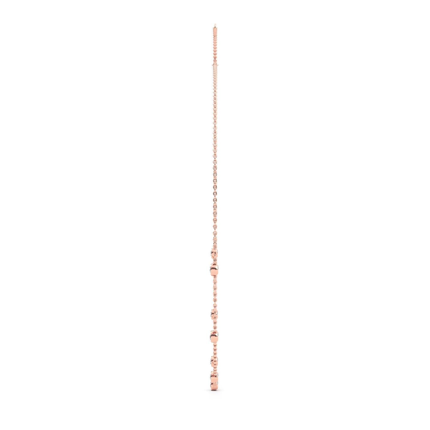 9K Rose Gold Lab Grown Diamond NECKLACE 1.00 ctw N08220-1