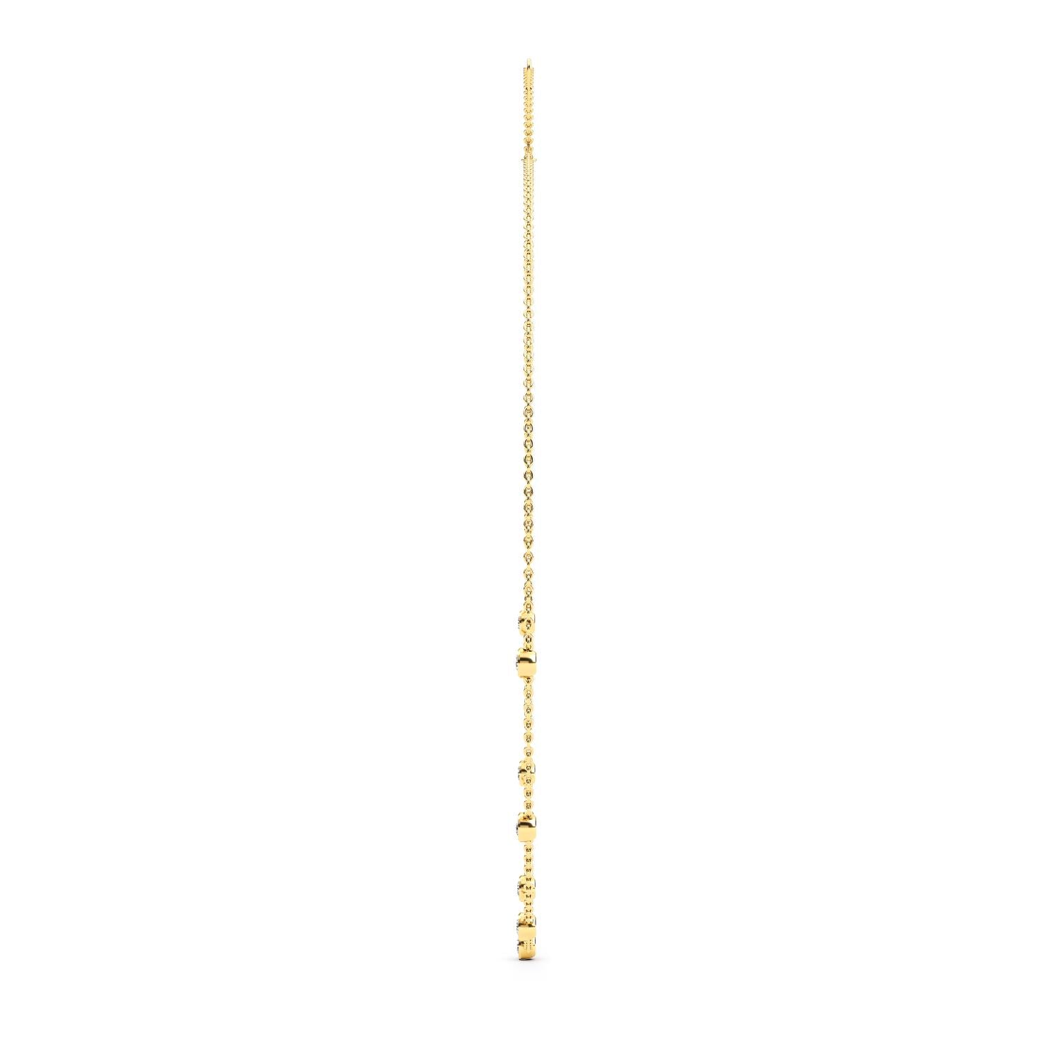 9K Yellow Gold Lab Grown Diamond NECKLACE 1.00 ctw N08220-1