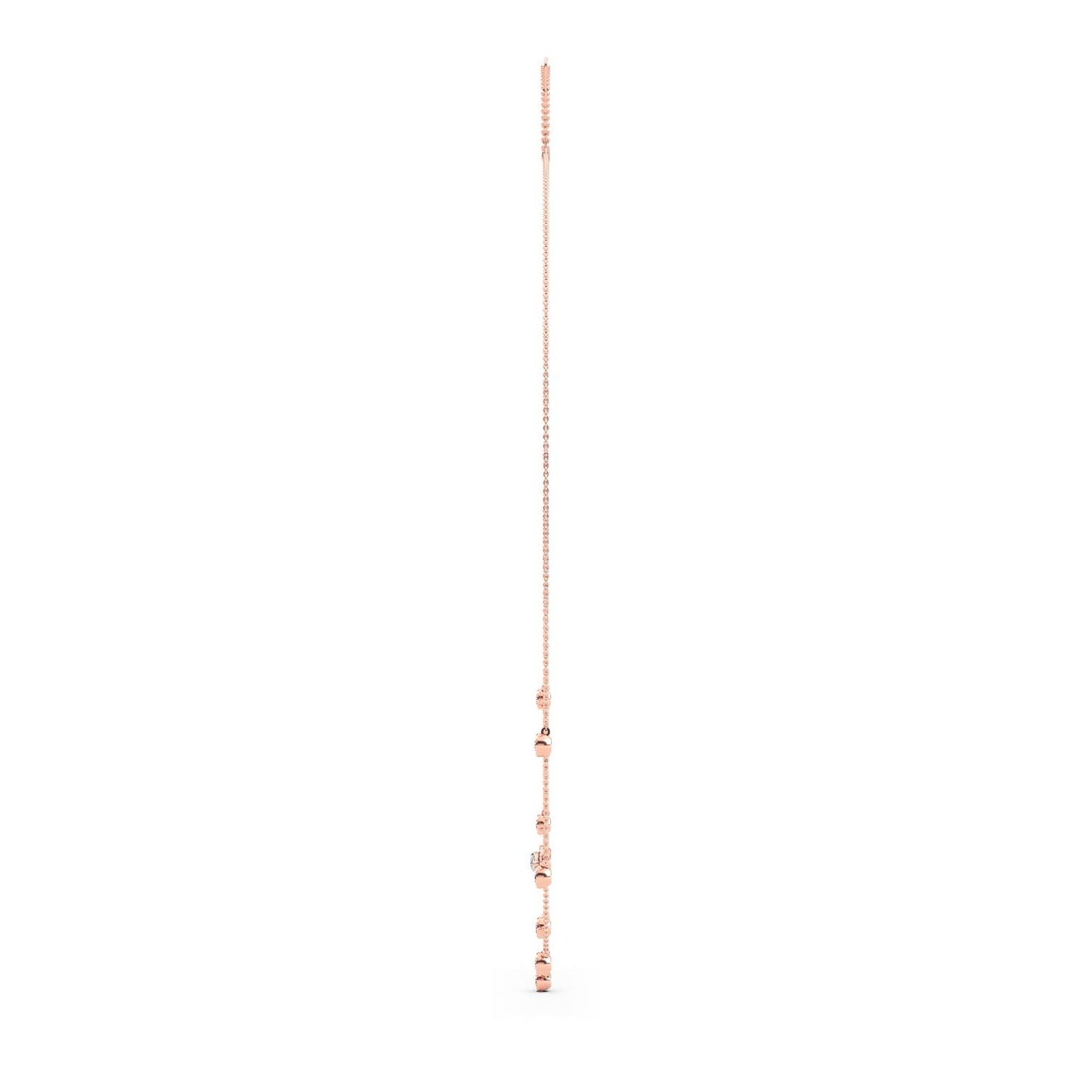9K Rose Gold Lab Grown Diamond NECKLACE 1.14 ctw N08234-1.15CT-18IN