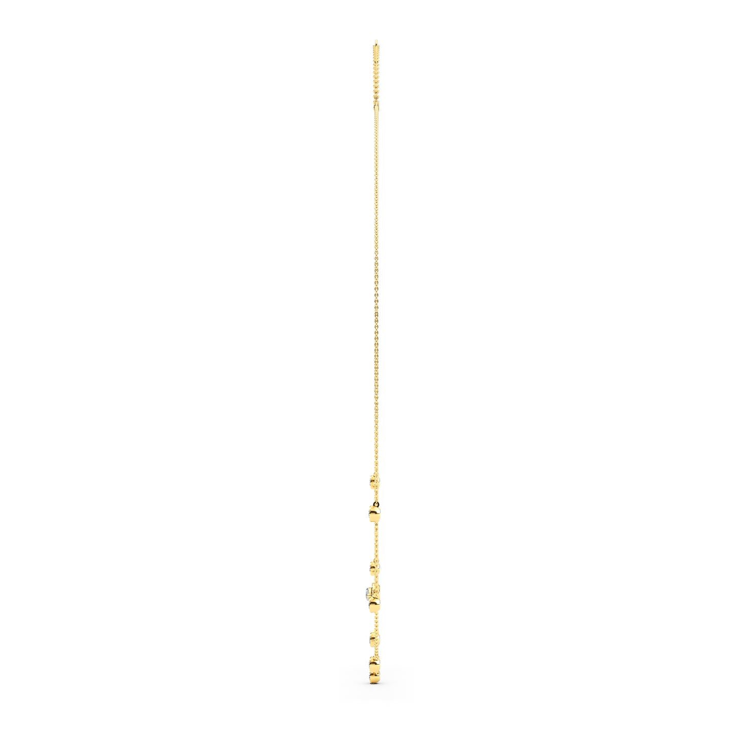9K Yellow Gold Lab Grown Diamond NECKLACE 1.14 ctw N08234-1.15CT-18IN