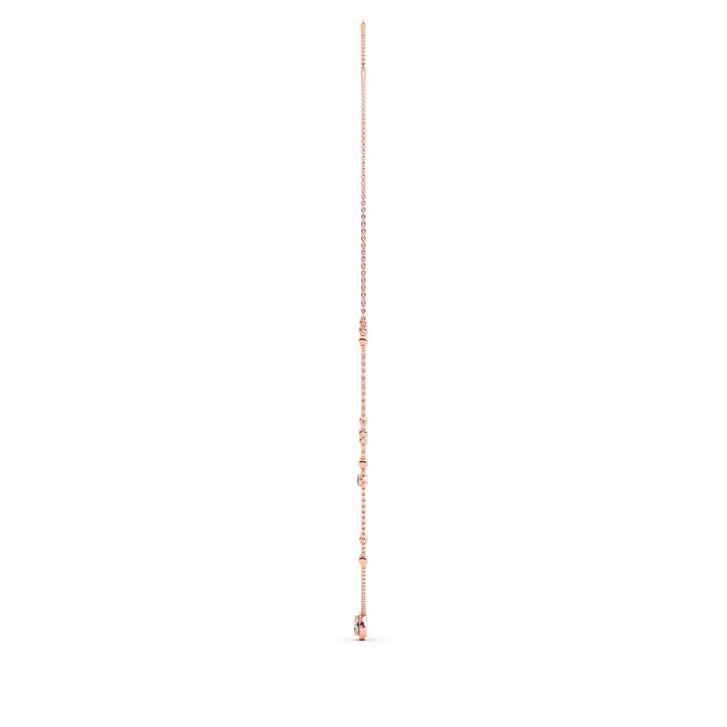 9K Rose Gold Lab Grown Diamond NECKLACE 1.69 ctw N08236-1.75CT-18IN