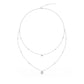 9K White Gold Lab Grown Diamond NECKLACE 1.69 ctw N08236-1.75CT-18IN