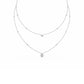 9K White Gold Lab Grown Diamond NECKLACE 1.69 ctw N08236-1.75CT-18IN