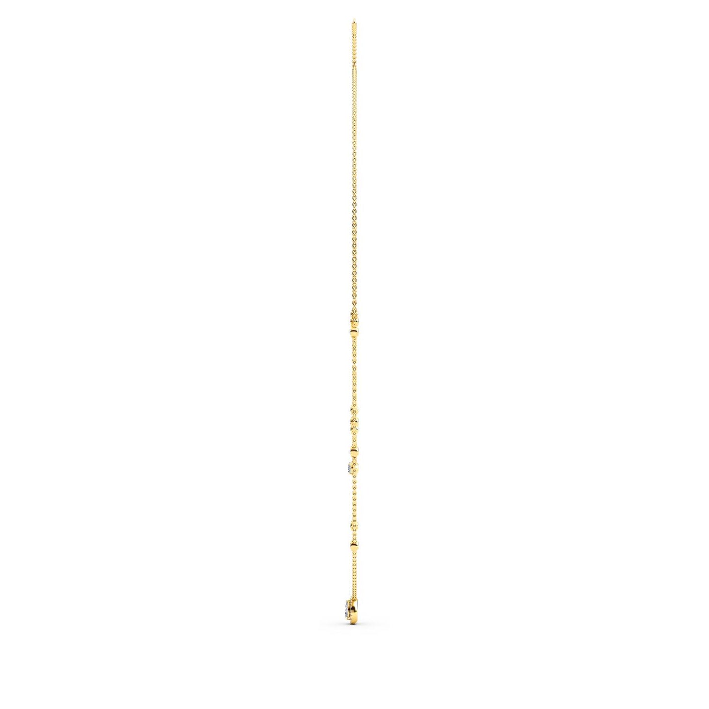 9K Yellow Gold Lab Grown Diamond NECKLACE 1.69 ctw N08236-1.75CT-18IN