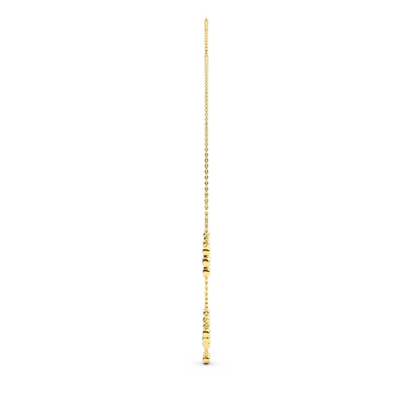 9K Yellow Gold Lab Grown Diamond NECKLACE 2.27 ctw N08237-2.20CT-18IN