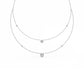 9K White Gold Lab Grown Diamond NECKLACE 1.45 ctw N08239-1.38CT-18IN