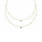 9K Yellow Gold Lab Grown Diamond NECKLACE 1.45 ctw N08239-1.38CT-18IN