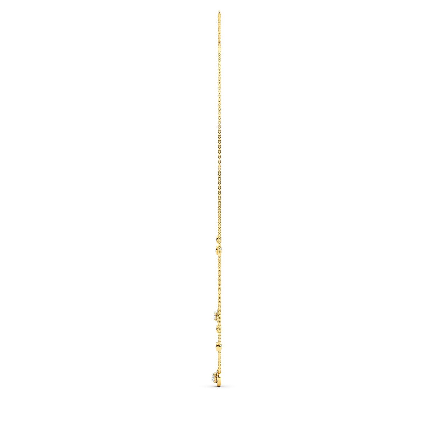 9K Yellow Gold Lab Grown Diamond NECKLACE 1.45 ctw N08239-1.38CT-18IN